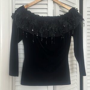 Vintage Cachet Velvet evening top
